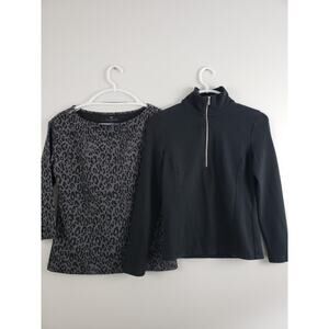 Y2K Talbots Womens Sweater Size XS Mock Neck Pullover Mobwife Office Siren Lot 2